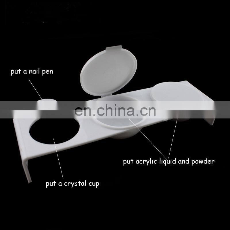 Nail Art Supply Glass Nails Dappen Dish With Stainless Steel Lid