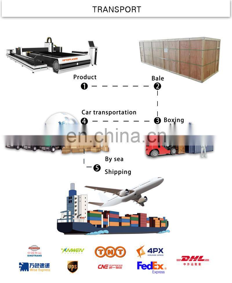 TIPTOPLASER CNC FIBER LASER CUTTING MACHINERY MODEL 1530 LASER POWER 1000W