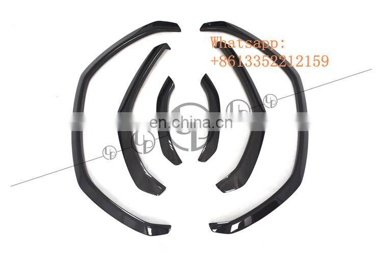 Urus dry carbon fiber material body kit fit for Urus 2018-2020year TC style front lip with canard hood mirror cover side skirt