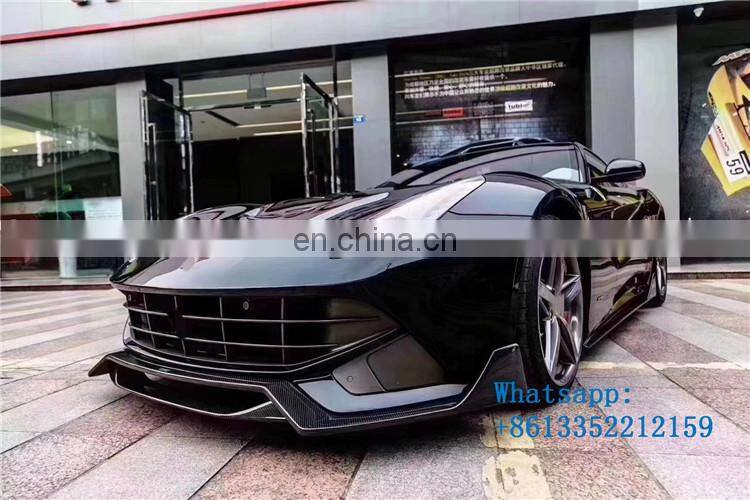 Factory F12 carbon fiber material body kit for F12 front lip side skirt rear diffuser and roof wing