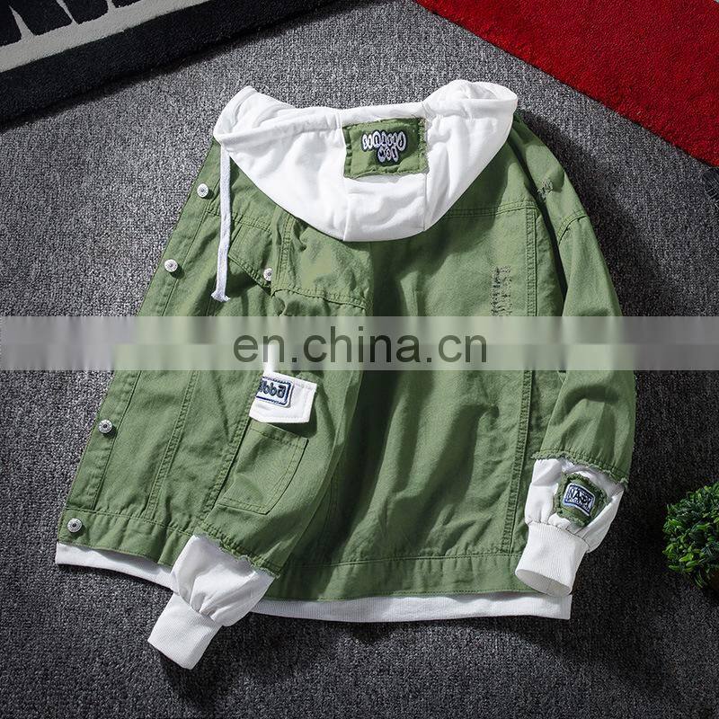 Wholesale new cartoon print student denim jacket female temperament casual jacket student spring and autumn jacket