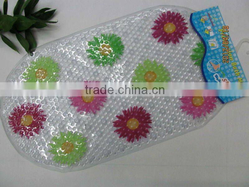 PVC bath printed bath mat mat anti-slip mat (JK-6636H)