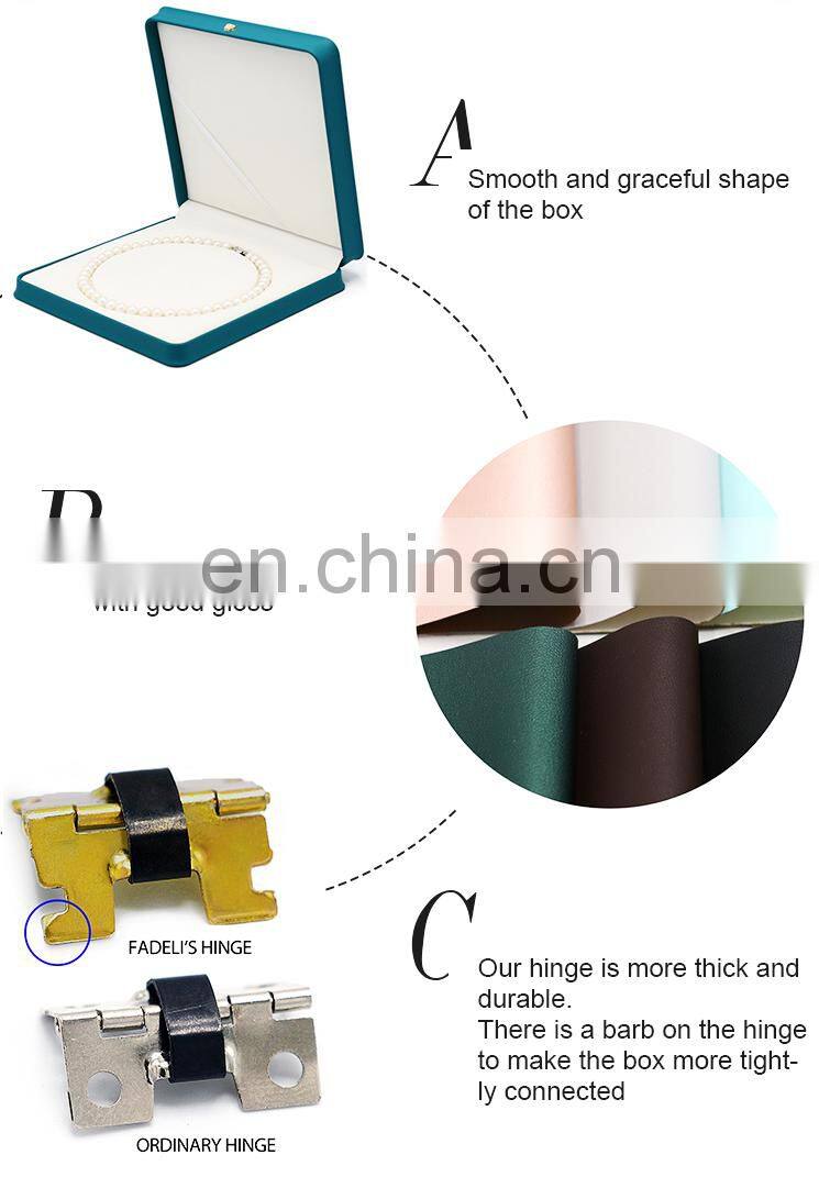 Factory direct supply high quality luxury design lcustomized logo necklace box