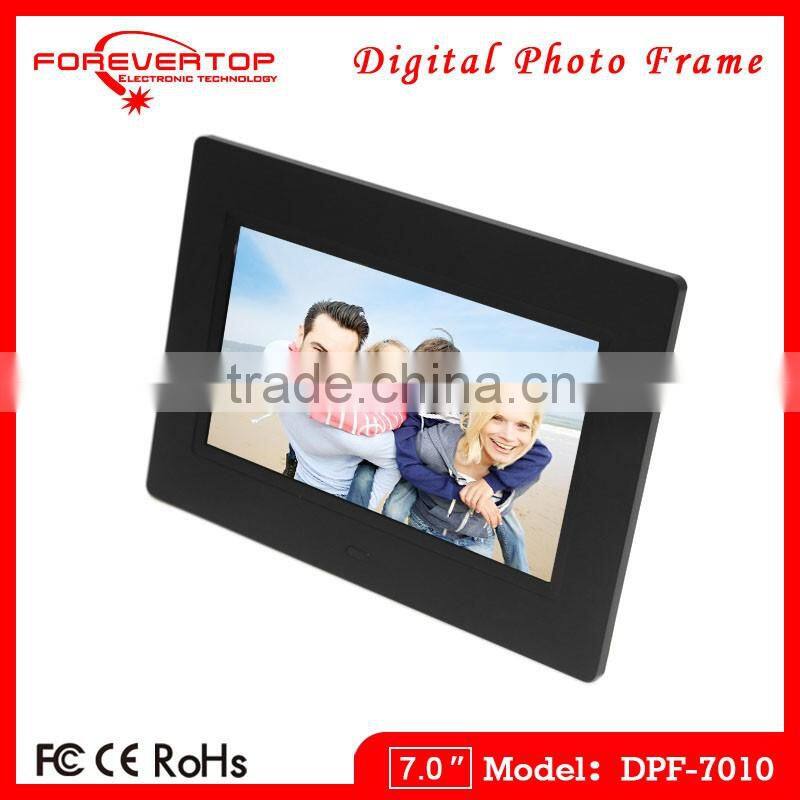 2016 China factory price 7 inch digital wooden photo frames picuture frames
