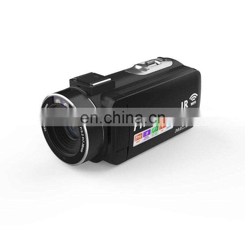 36MP 3.0 inch Touch Screen Night Vision IR 16X Digital ZOOM Youtube Vlogging Full HD wifi digital video camera