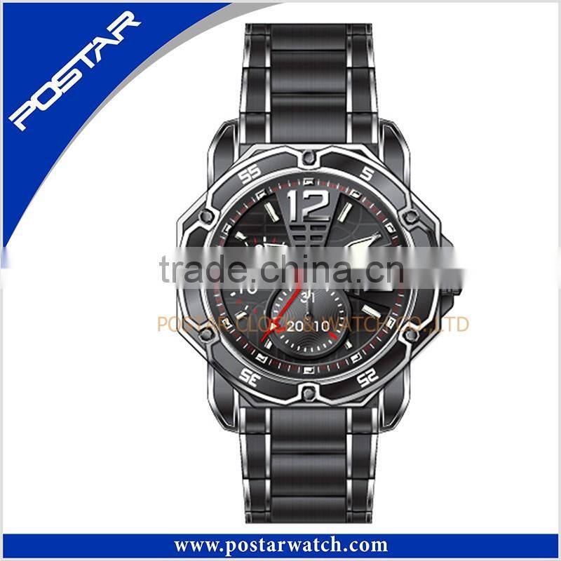 Reasonable Price Men's Luxury Chronograph Watch with Specail Blue Dial