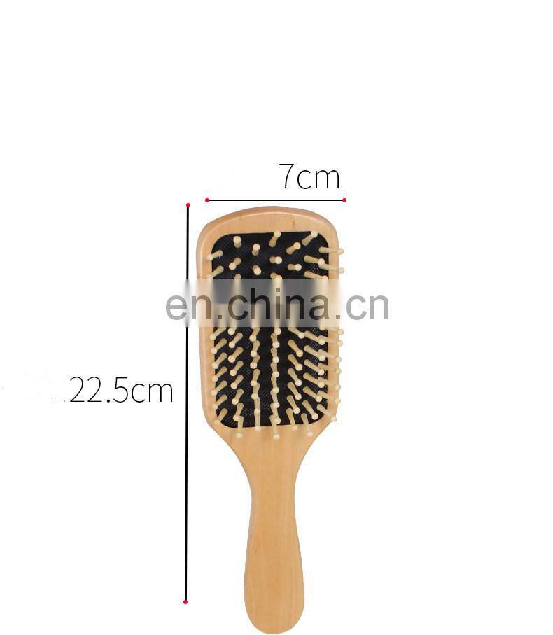 Wooden Bamboo Hair Brush Improve Hair Growth Wood hairbrush Prevent Hair Loss Anti-static Comb