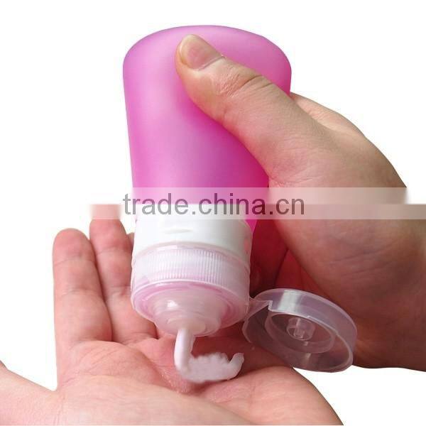 RUIPACK 98ml empty silicone bottle with hole, travel size silicone bottles / containers, hand washing liquid silicone gel tube