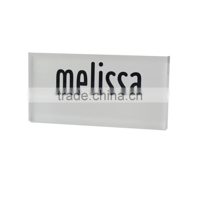 Custom acrylic brand logo block, acrylic glass block manufacturer