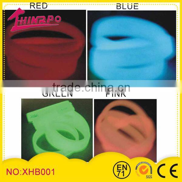 2014 light sensing color changing silicone rubber bracelet promotion