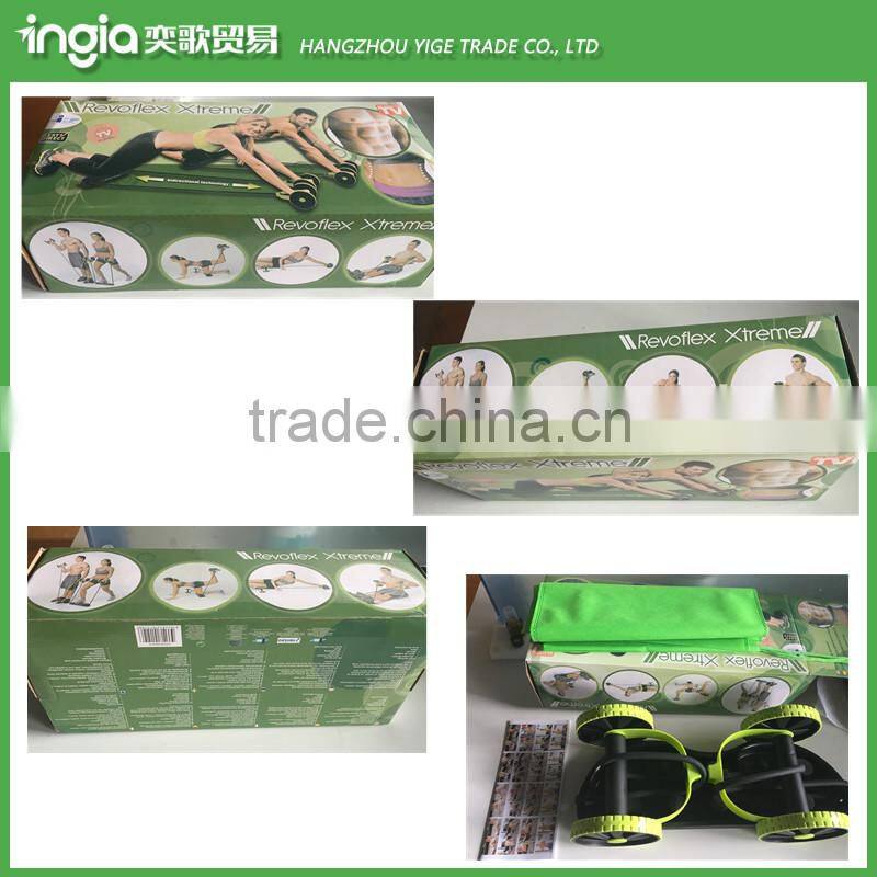 3 in 1 Foam Roller Multi-function Abdominal Fitness Equipment AB Roller Pull Rope