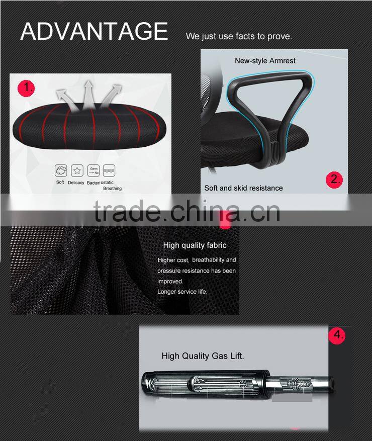 Office swivel chair with armrest