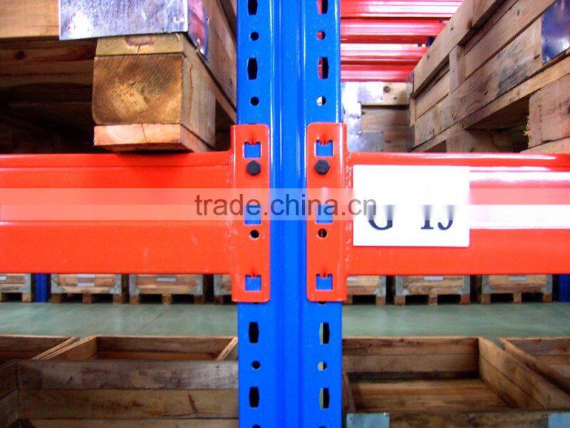 Solid steel plate storage rack