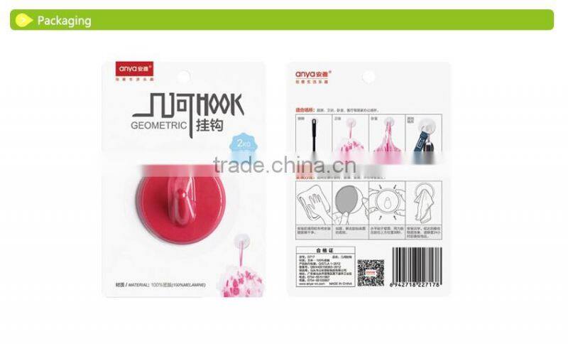 D717 D723 2015 New Product Plstic Hook Wall Hook Houseware Colorful Coat Hook