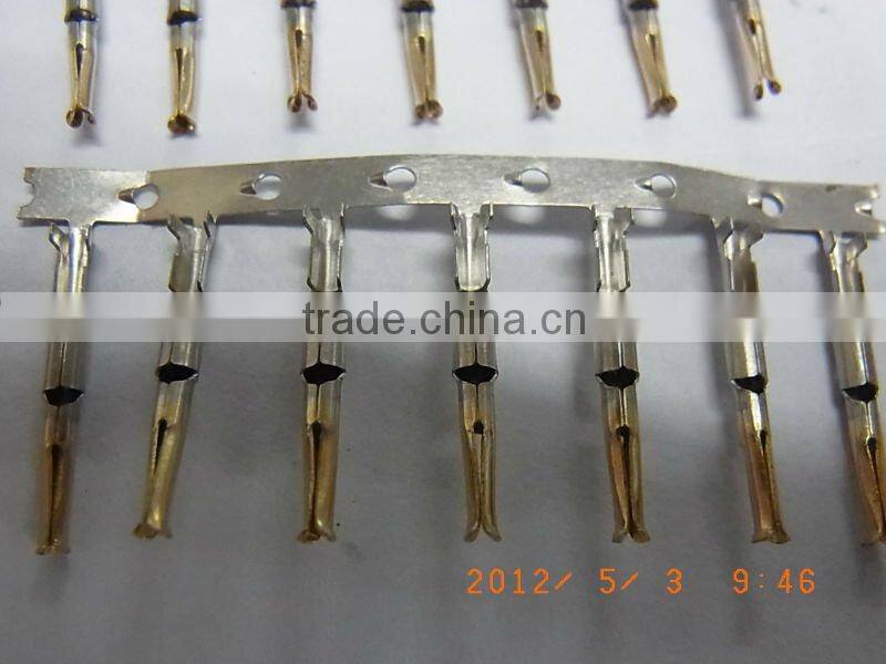 Electronic connector pin terminal