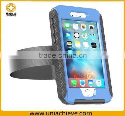 Waterproof Case for iPhone 6/6 plus Sports waterproof armband phone case with Full body covered sky blue