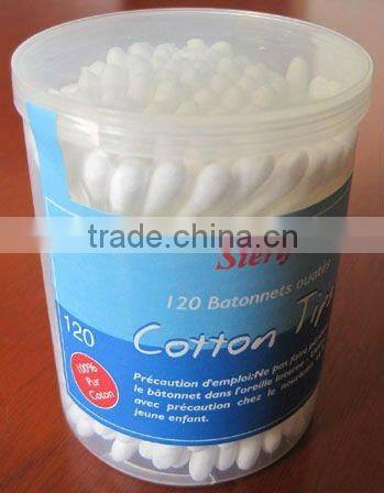 cotton bud in plastic jar new design2014