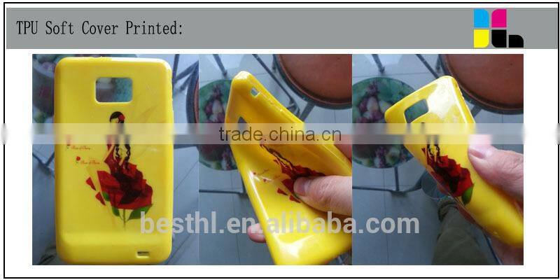 Digital a3 size 6 color mobile cover printer embossing effect from China factory