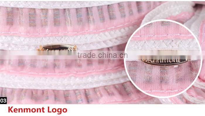 Fashion stripped handmade wholesale sun summer straw caps