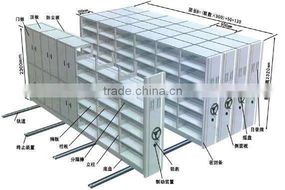 Computer Control Stainless Steel Mobile Dense Shelves