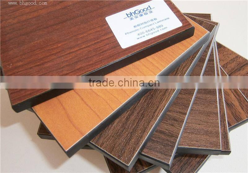 BHGOOD woodgrain fireproof hpl compact phenolic panel for interior wall panel