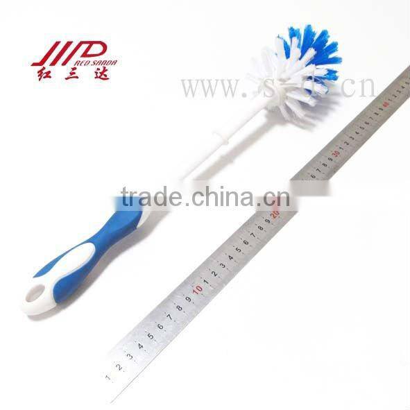 Long holder plastic toilet brush