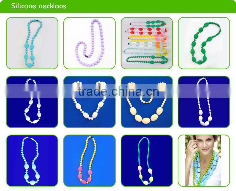 Food Grade Silicone Nursing Teething Necklace Wholesale For Mum And Baby