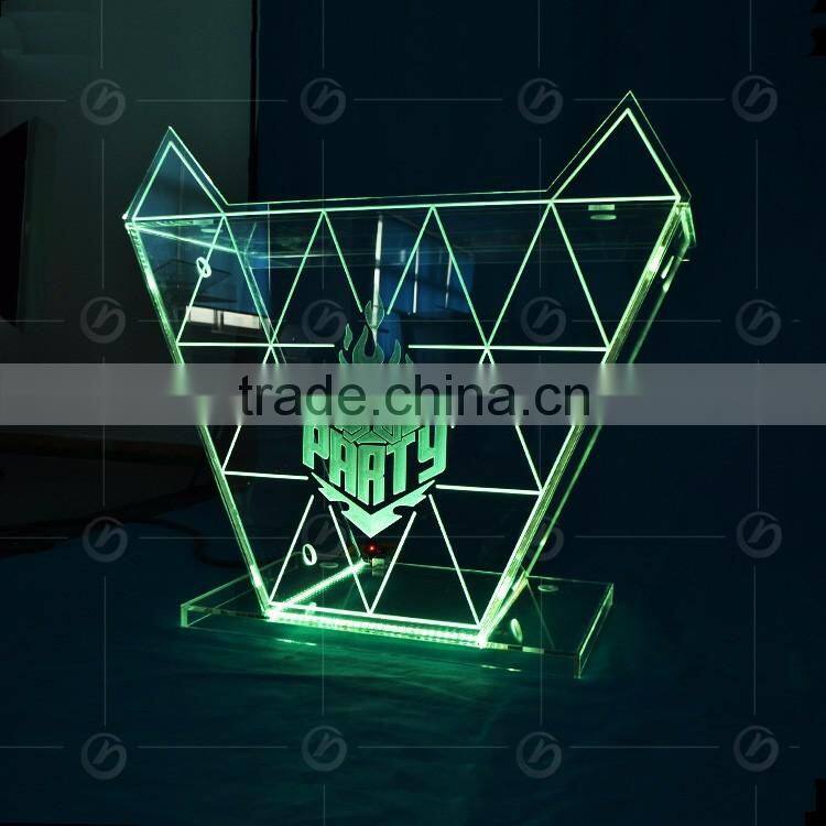 elegant cheap acrylic dj bar table led light nightclub dj table