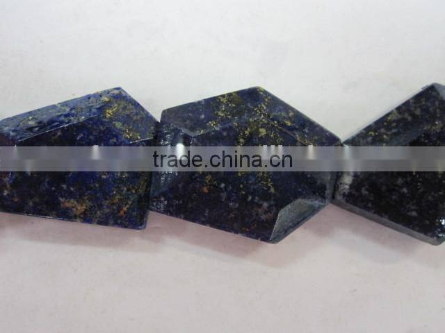 Wholesale Tumbled Flat Loose Faceted Gemstone Lapis Lazuli Supplier