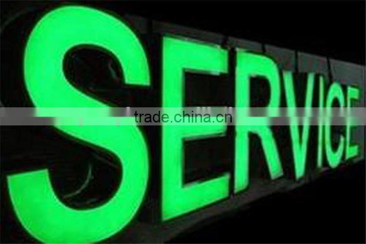 moulding English stainless steel signage for shops