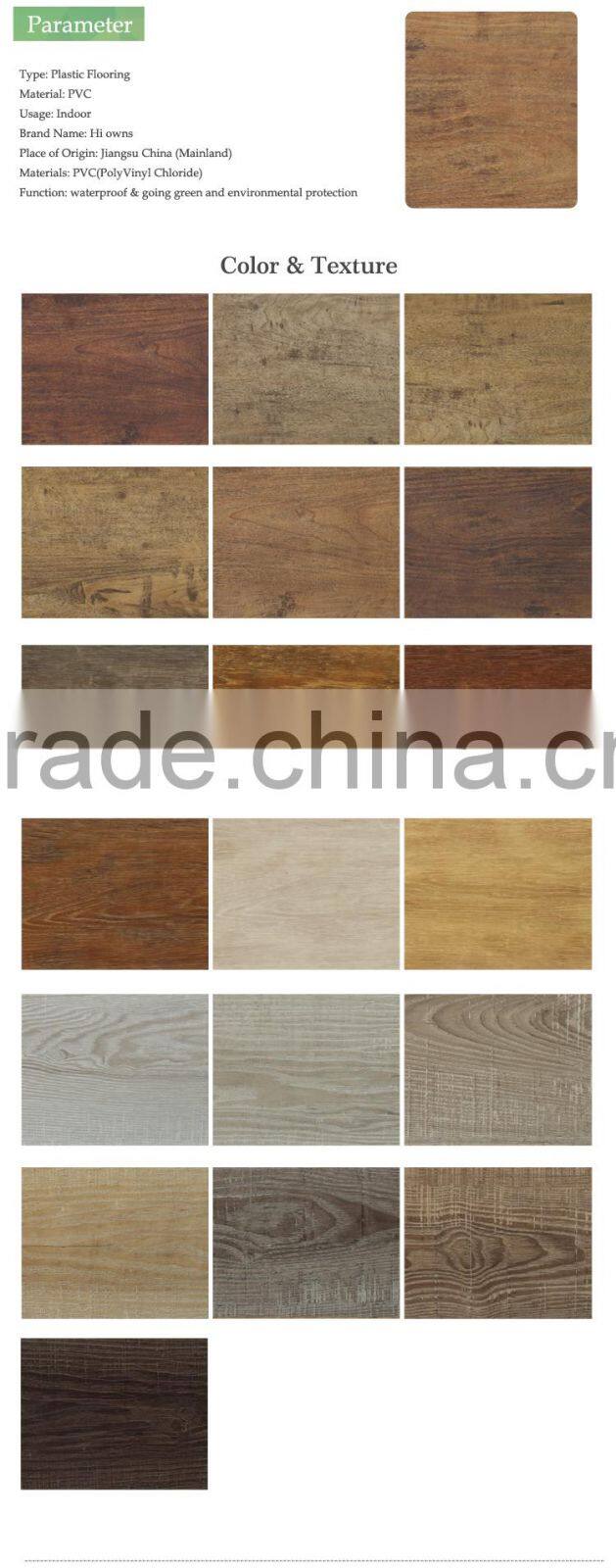 EIR PVC Flooring, LVT,Click system PVC Flooring 3.0mm 4.0mm 4.5mm 5.0mm