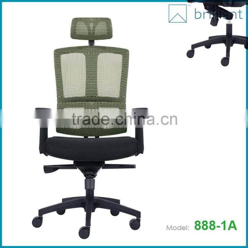 888-1A high-tech comfortable ergonomic Multi-fonction office chair with headrest