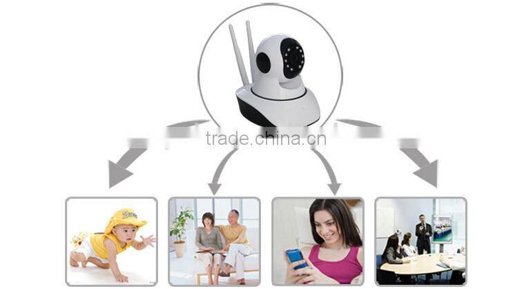 Plug Play two way audio external camera SD card Andriod ISO phone IP wifi intercom camera WPS wireless camera Mic & speaker