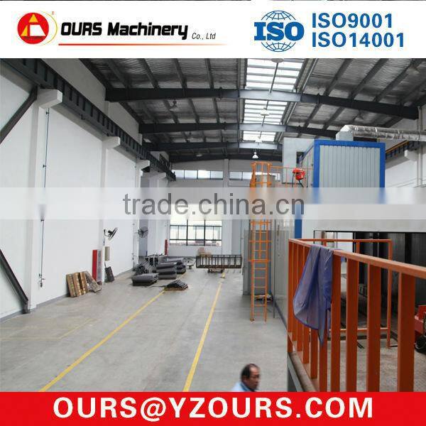 dryer and curing oven for powder coating line