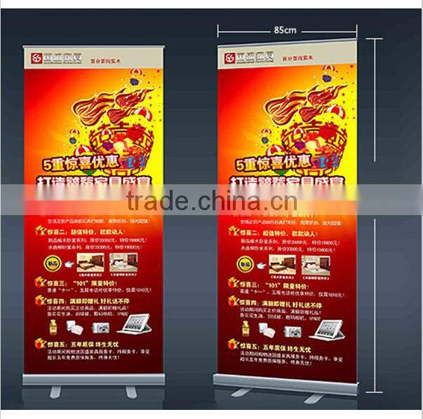 wide base aluminium advertizing roller banner stand for advertizing display