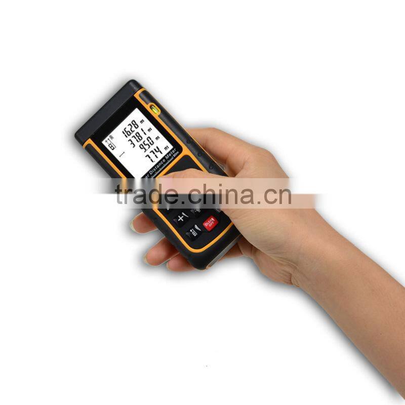 Area Volume Measurer Range Finder Accuracy 2mm 80m/262ft Laser Distance Meter