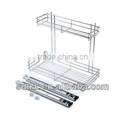 TKK kitchen metal side pull out basket