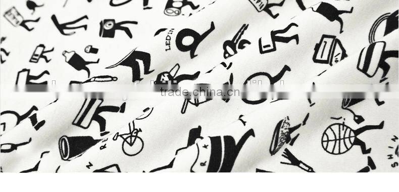 Spring 2015 girl's stylish cartoon printing loose long sleeve short models european sweater