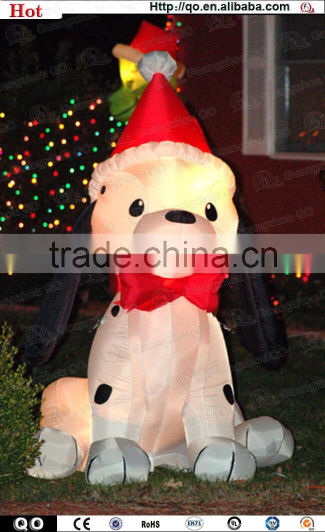 Best selling newest design dachshund weiner dog inflatable christmas