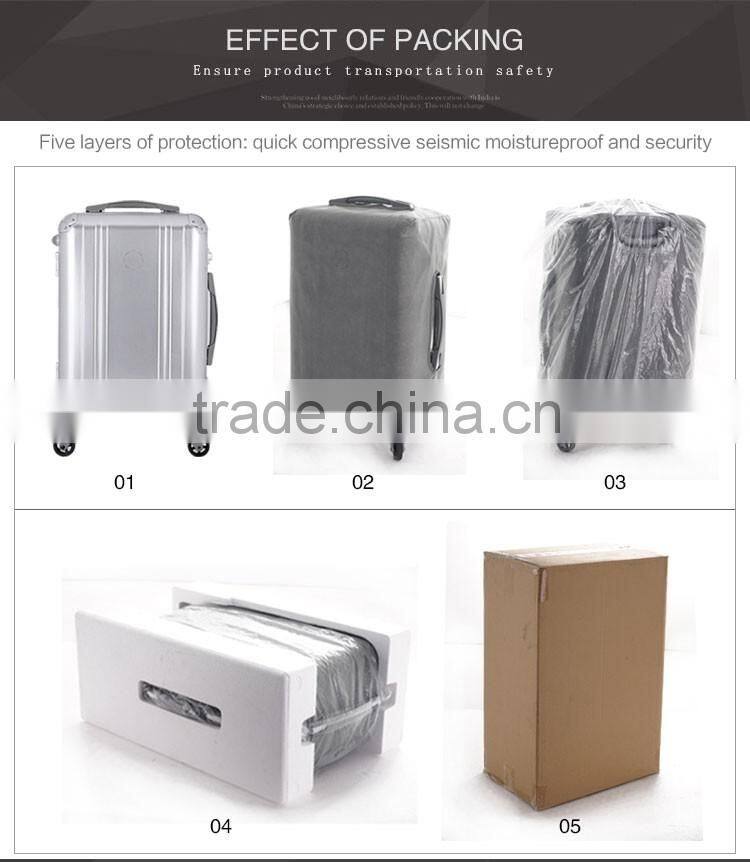 New design hard plastic black aluminum cosmetic case
