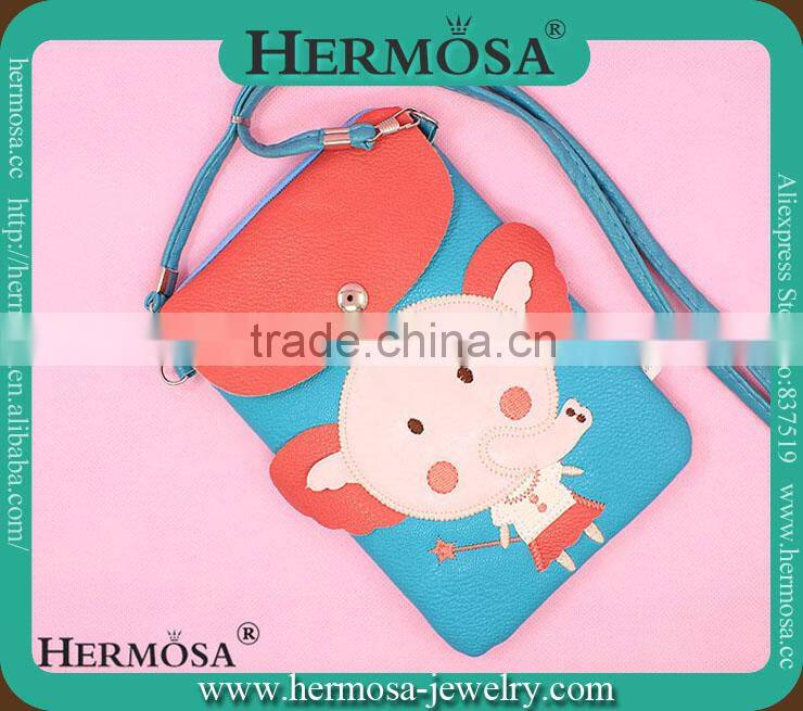 NEW ARRIVAL Orange Cute Animals Elephant Style Coin Purse Wallet Phones Bag Key Bag PUB 32