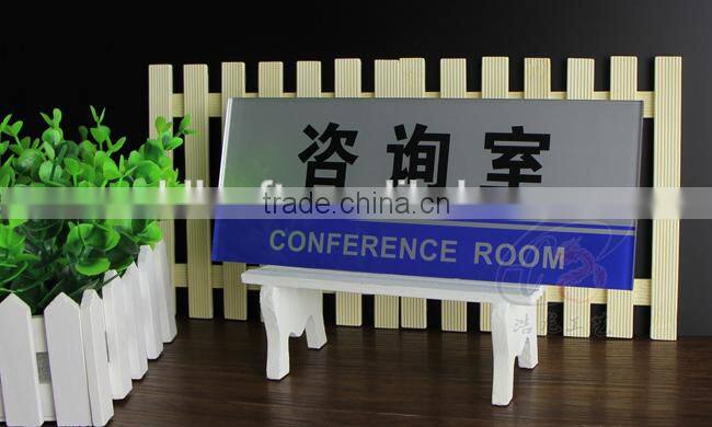 Whole sale acrylic hanging sign board for office building, plastic sign board for office
