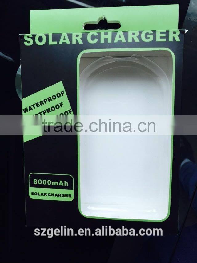 Solar power bank charge power bank 8000mah
