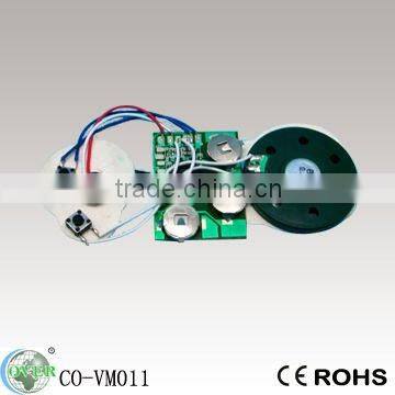 press button, slip tap, shake, and light/motion sensor recorded chips