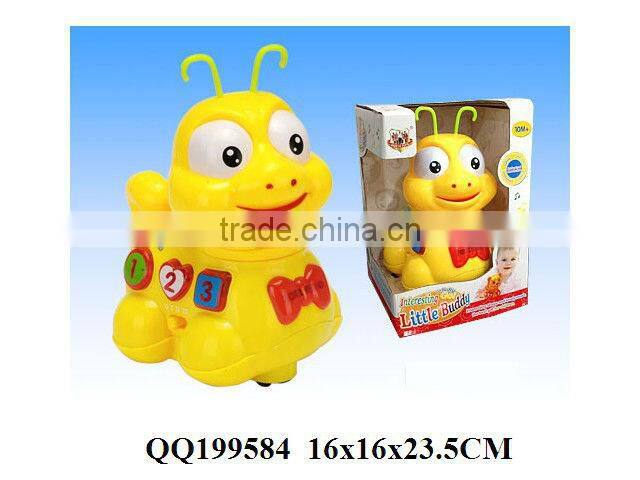 Plastic B/O bump & go bee toy