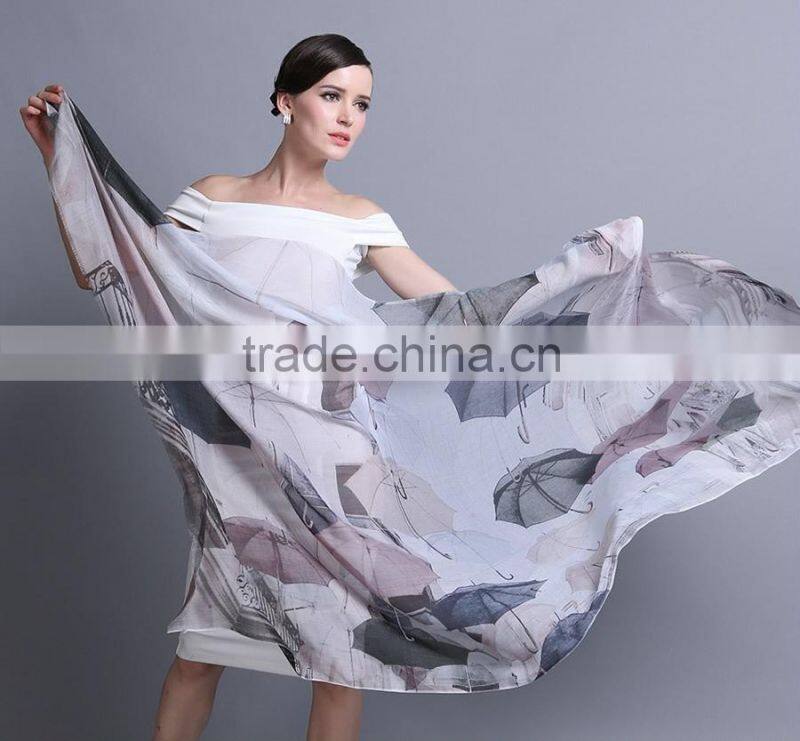 Women's Fashion Scarf Digital Printed Long Modal scarf
