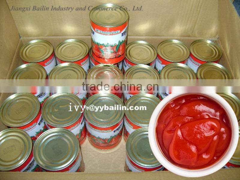 Sweet and sour canned tomato paste for Africa,Middle East