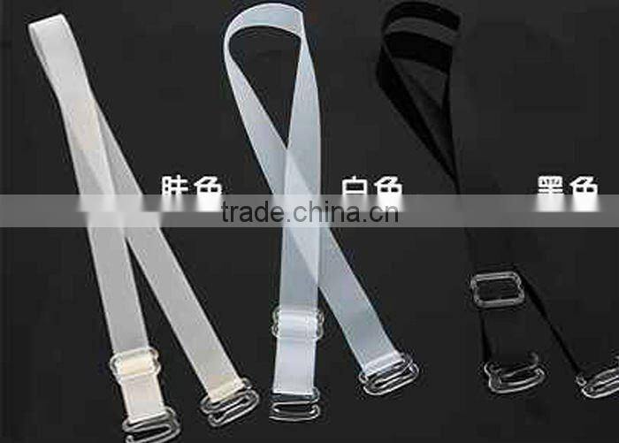 invisible elastic silicone bra strap/silicone invisible bra straps with different color