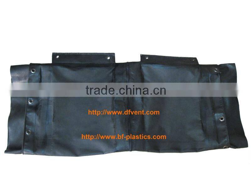 Anti-static layflat coal mining exhaust blower duct