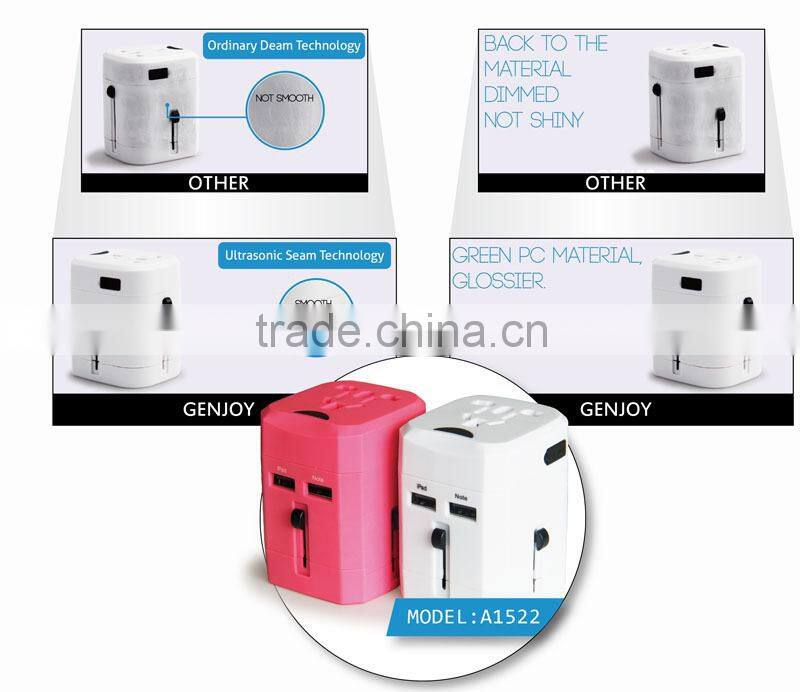 Oil surface multipurpose electrical european travel adapter